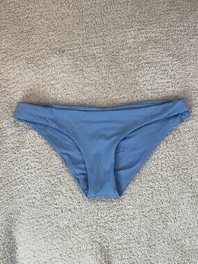 Brand New L Space Women's Size 8 Blue Sandy Bottom Bikini Bottoms Swimwear